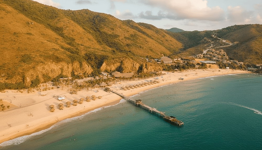 Ky Co Beach is famous for its mesmerizing, crystal-clear emerald waters